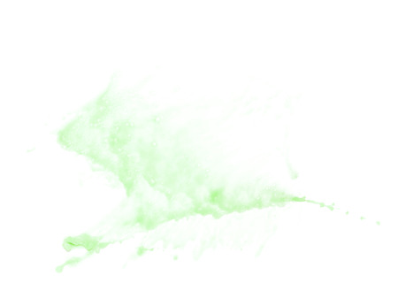 Splash of transparent liquid in motion isolated over the white backgroundの写真素材