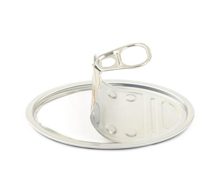 Metal tincan isolated over the white background
