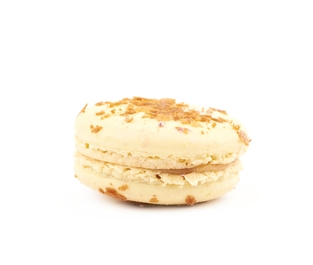 Sweet macaroon confection isolated over the white backgroundの写真素材