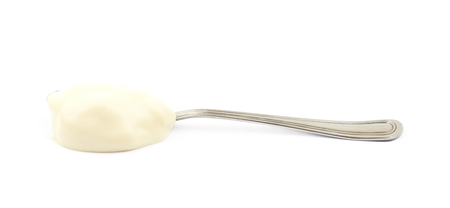 Mayonnaise composition isolated over the white backgroundの写真素材