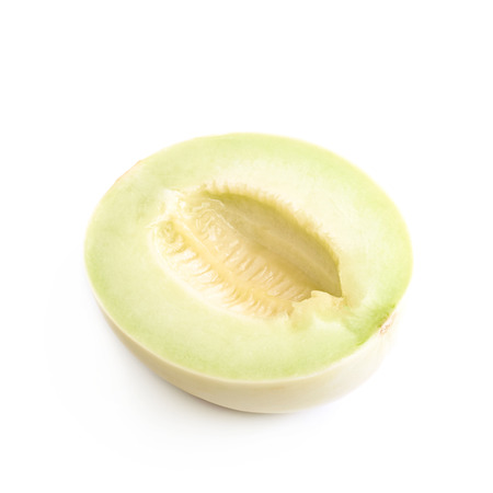 Honeydew melon composition isolated over the white backgroundの写真素材