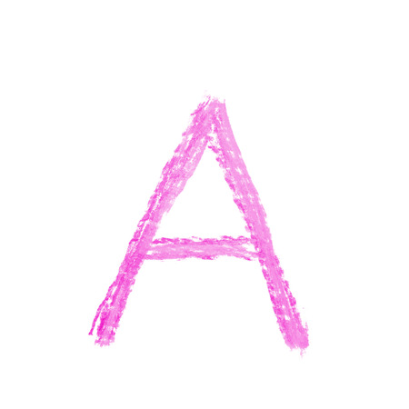 Single hand drawn letter isolatedの写真素材