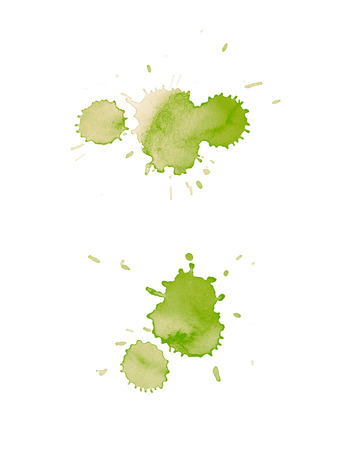 Watercolor drop stain isolatedの写真素材