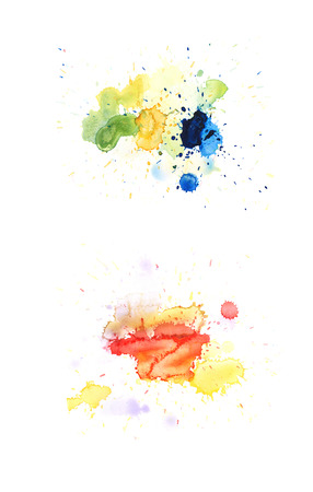 Watercolor drop stain isolated Watercolor drop stain isolatedの写真素材
