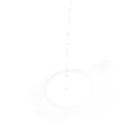 Splash of transparent liquid in motion isolated over the white backgroundの写真素材