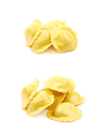 Cheese ravioli composition isolatedの写真素材