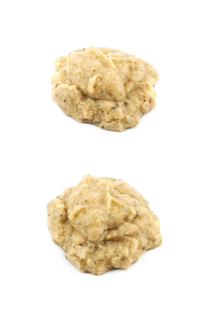 Splash of hummus isolatedの写真素材
