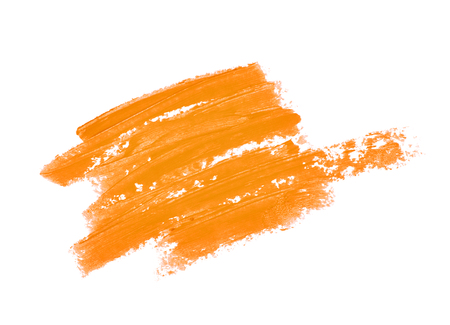 Copyspace banner splash of a wax crayon paint strokes isolated over the white backgroundの写真素材