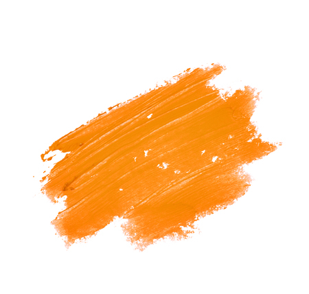 Copyspace banner splash of a wax crayon paint strokes isolated over the white backgroundの写真素材