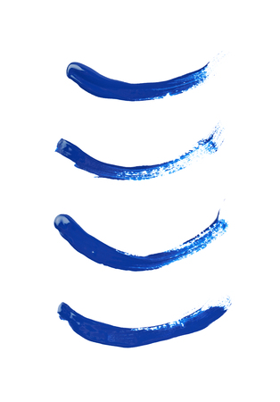 Line stroke of paint isolatedの写真素材