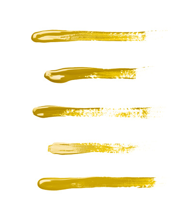 Line stroke of paint isolatedの写真素材