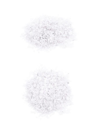 Pile of salt crystals isolatedの写真素材