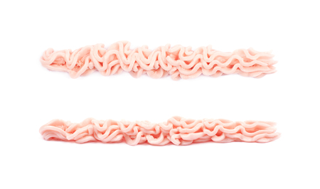 Line of frosting cream isolatedの写真素材