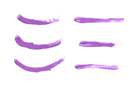Line stroke of paint isolatedの写真素材