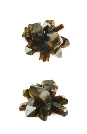 Grown crystal of salt isolatedの写真素材