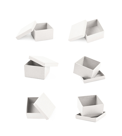 Paper gift box isolatedの写真素材