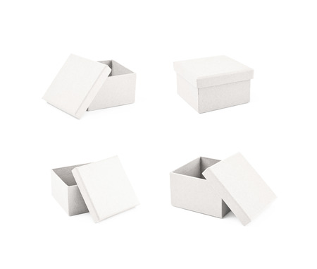 Paper gift box isolatedの写真素材