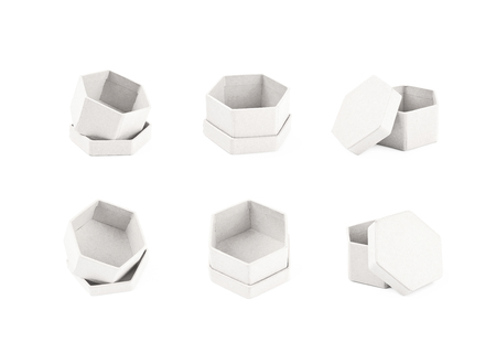 Paper gift box isolatedの写真素材