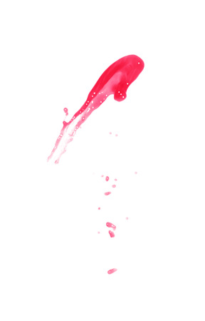 Splash of liquid in motion isolatedの写真素材