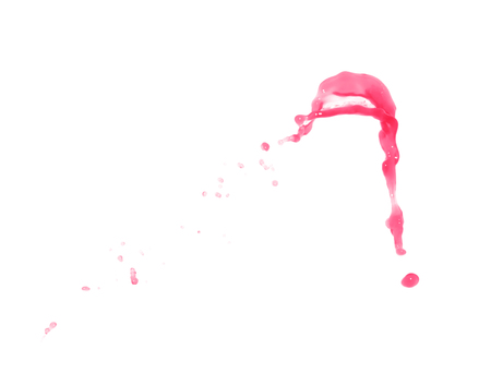 Splash of liquid in motion isolatedの写真素材