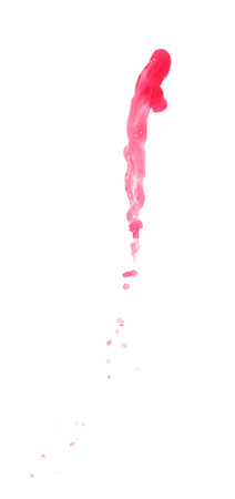 Splash of liquid in motion isolatedの写真素材