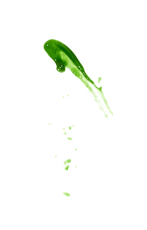 Splash of liquid in motion isolatedの写真素材