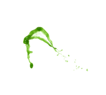 Splash of liquid in motion isolatedの写真素材