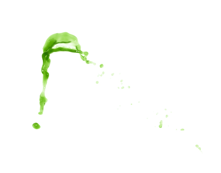 Splash of liquid in motion isolatedの写真素材