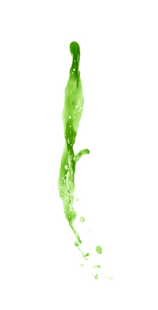 Splash of liquid in motion isolatedの写真素材