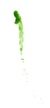 Splash of liquid in motion isolatedの写真素材