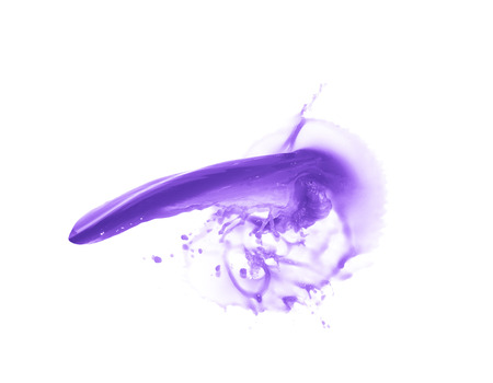 Splash of liquid in motion isolatedの写真素材
