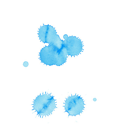 Watercolor drop stain isolatedの写真素材