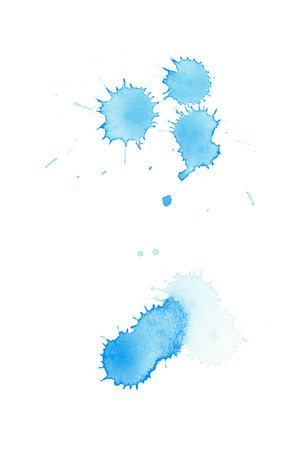 Watercolor drop stain isolatedの写真素材