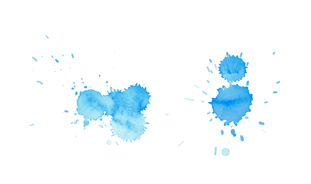 Watercolor drop stain isolatedの写真素材