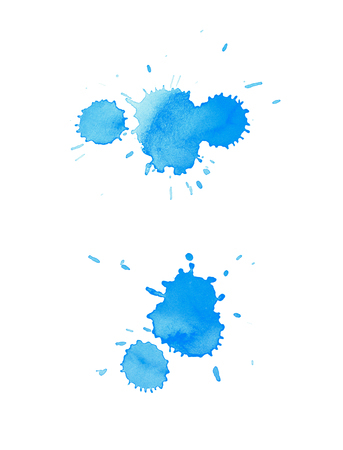Watercolor drop stain isolatedの写真素材