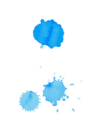 Watercolor drop stain isolatedの写真素材