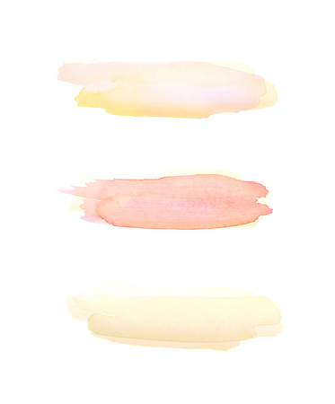 Watercolor brush stroke isolatedの写真素材