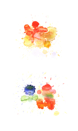Watercolor drop stain isolated Watercolor drop stain isolatedの写真素材
