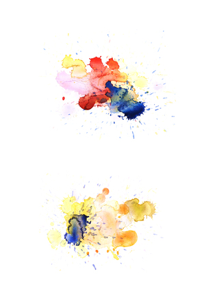 Watercolor drop stain isolated Watercolor drop stain isolatedの写真素材