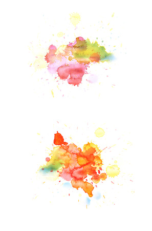 Watercolor drop stain isolated Watercolor drop stain isolatedの写真素材