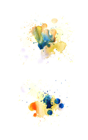 Watercolor drop stain isolated Watercolor drop stain isolatedの写真素材