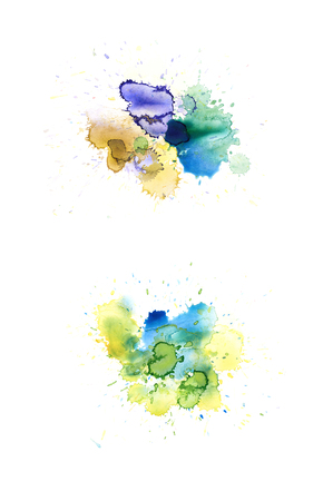 Watercolor drop stain isolated Watercolor drop stain isolatedの写真素材