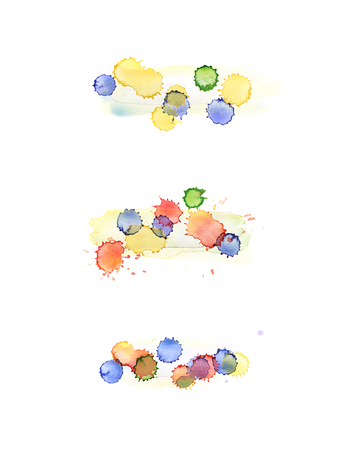 Watercolor drop stain isolatedの写真素材