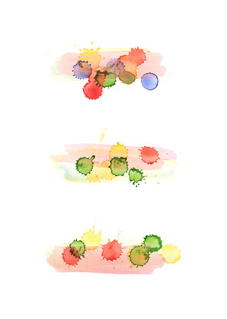 Watercolor drop stain isolatedの写真素材