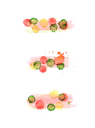 Watercolor drop stain isolatedの写真素材