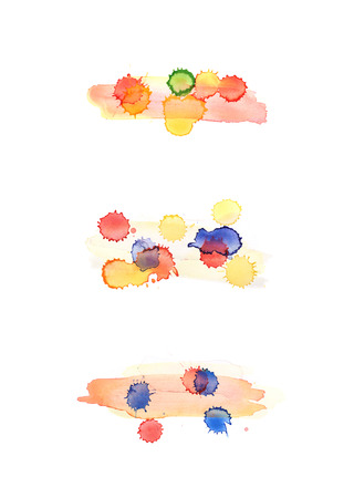 Watercolor drop stain isolatedの写真素材