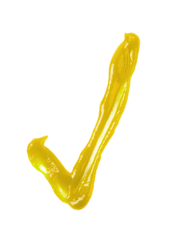 Yes tick sign isolatedの写真素材