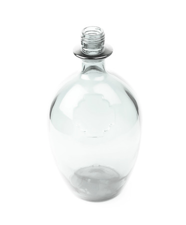Colored glass bottle isolatedの写真素材
