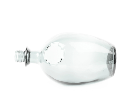 Colored glass bottle isolatedの写真素材