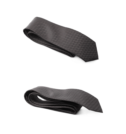 Folded tie isolatedの写真素材